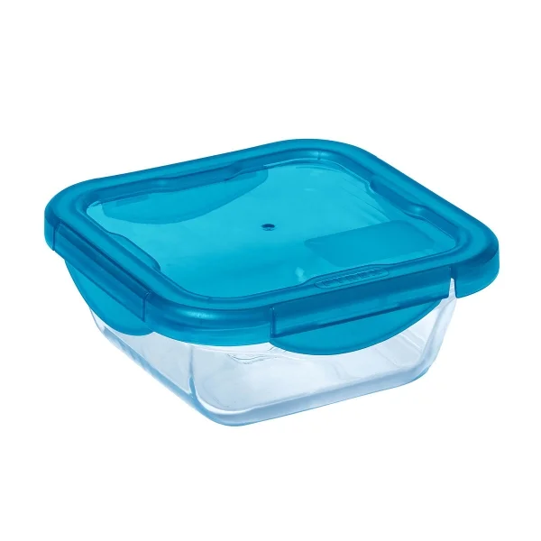 Φωτογραφία προϊόντος: InnovaGoods Pyrex Cook & Go Δοχείο Φαγητού Γυάλινο Μπλε 800ml 6τμχ S2707134