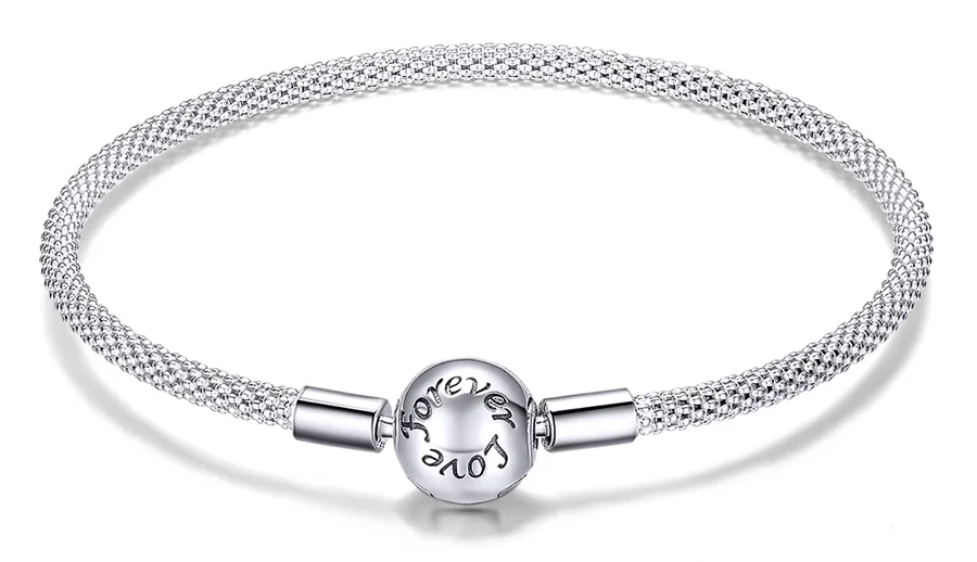 Φωτογραφία προϊόντος: BAMOER βραχιόλι Charm snake chain SCB105-17, ασήμι 925, ασημί