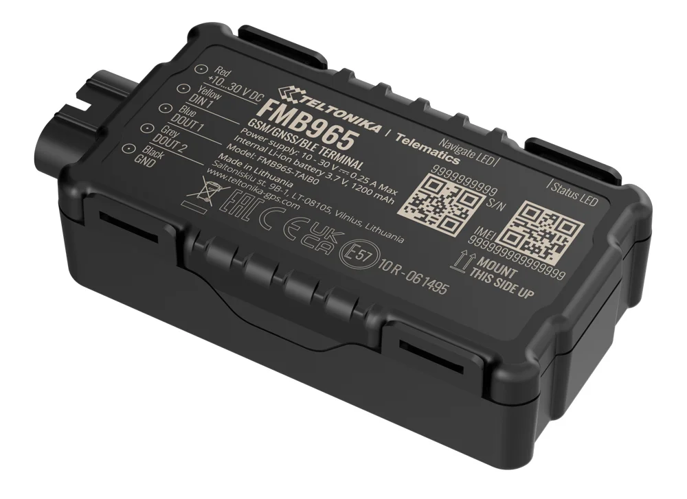 Φωτογραφία προϊόντος: TELTONIKA GPS Tracker για μηχανές FMB965, GSM/GPRS/GNSS, Bluetooth