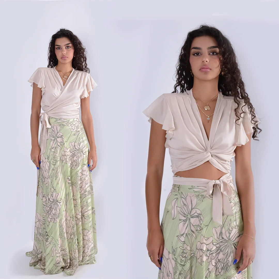 Φωτογραφία προϊόντος: Anna Samouka Lydia Crop-to 14060 Ecru