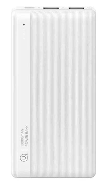 Φωτογραφία προϊόντος: USAMS power bank US-CD205, 2x USB θύρες εξόδου, 10000mAh, 10W, λευκό