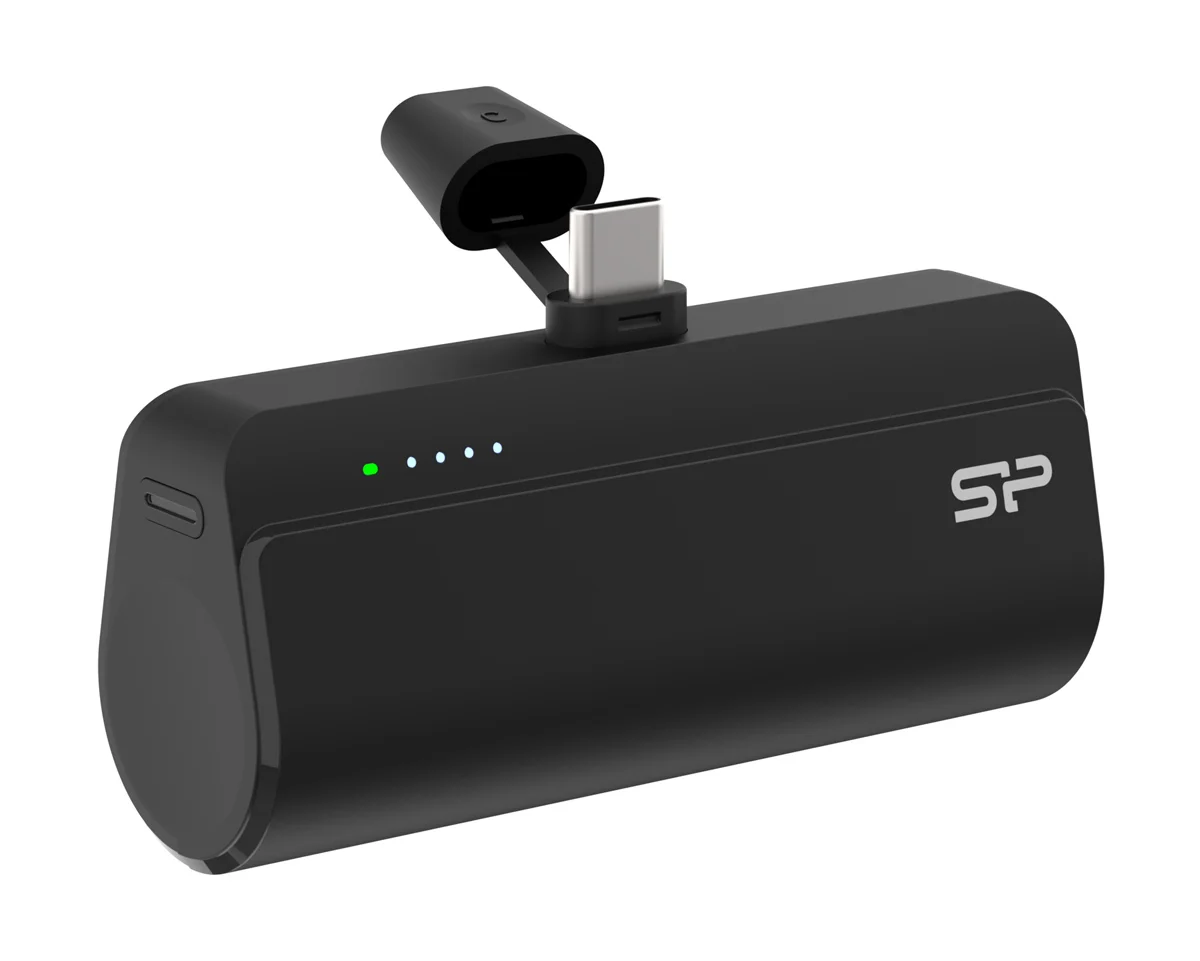 Φωτογραφία προϊόντος: SILICON POWER power bank QD50, USB-C, 5000mAh, 20W PD, μαύρο