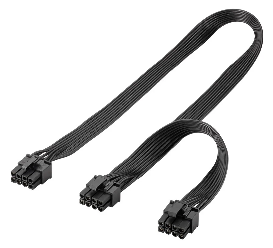 Φωτογραφία προϊόντος: GOOBAY καλώδιο 8 pin σε 2x 6+2 pin PCIe 59714, 23cm, μαύρο