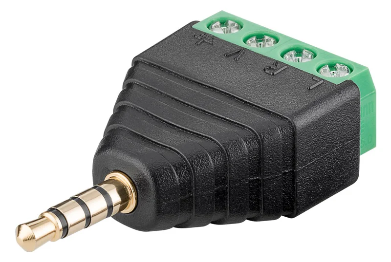 Φωτογραφία προϊόντος: GOOBAY βύσμα 3.5mm σε Terminal Block 4-pin 59198