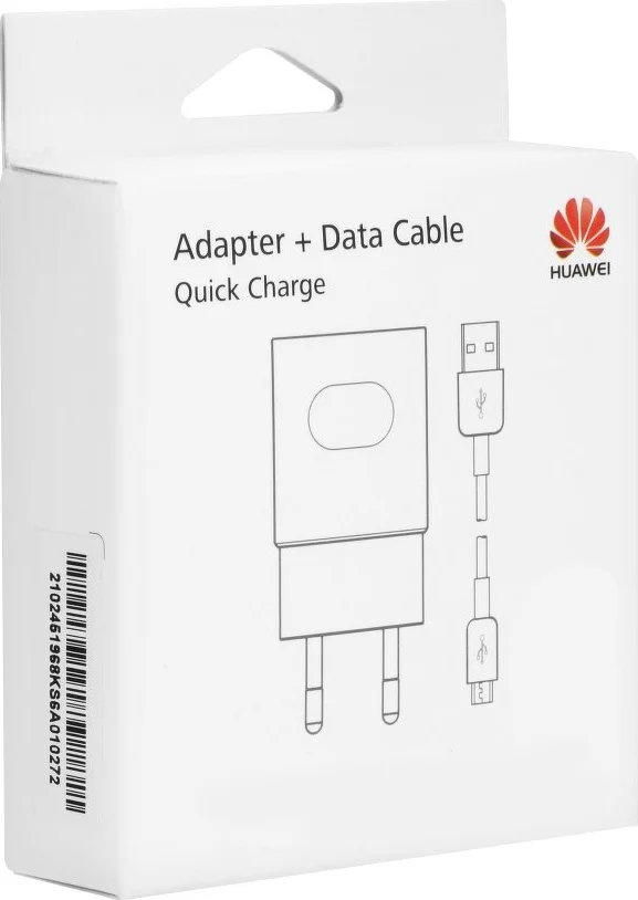 Φωτογραφία προϊόντος: Huawei Φορτιστής με Θύρα USB-A και Καλώδιο micro USB Λευκός (HW-059200EHQ)