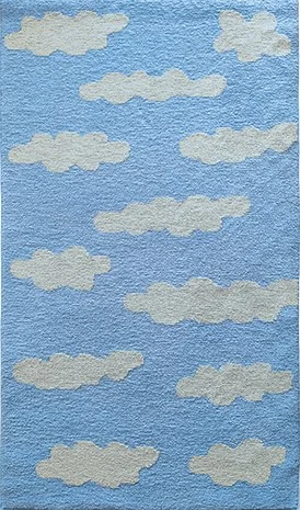 Φωτογραφία προϊόντος: ΧΑΛΙ ΠΑΙΔΙΚΟ KIDDO CLOUDS LIGHT BLUE - Klonaras Home Fashion 090cmx160cm