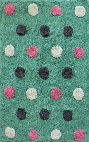 Φωτογραφία προϊόντος: ΧΑΛΙ ΠΑΙΔΙΚΟ BAMBINI DOTS MINT- Klonaras Home Fashion 100cmx180cm