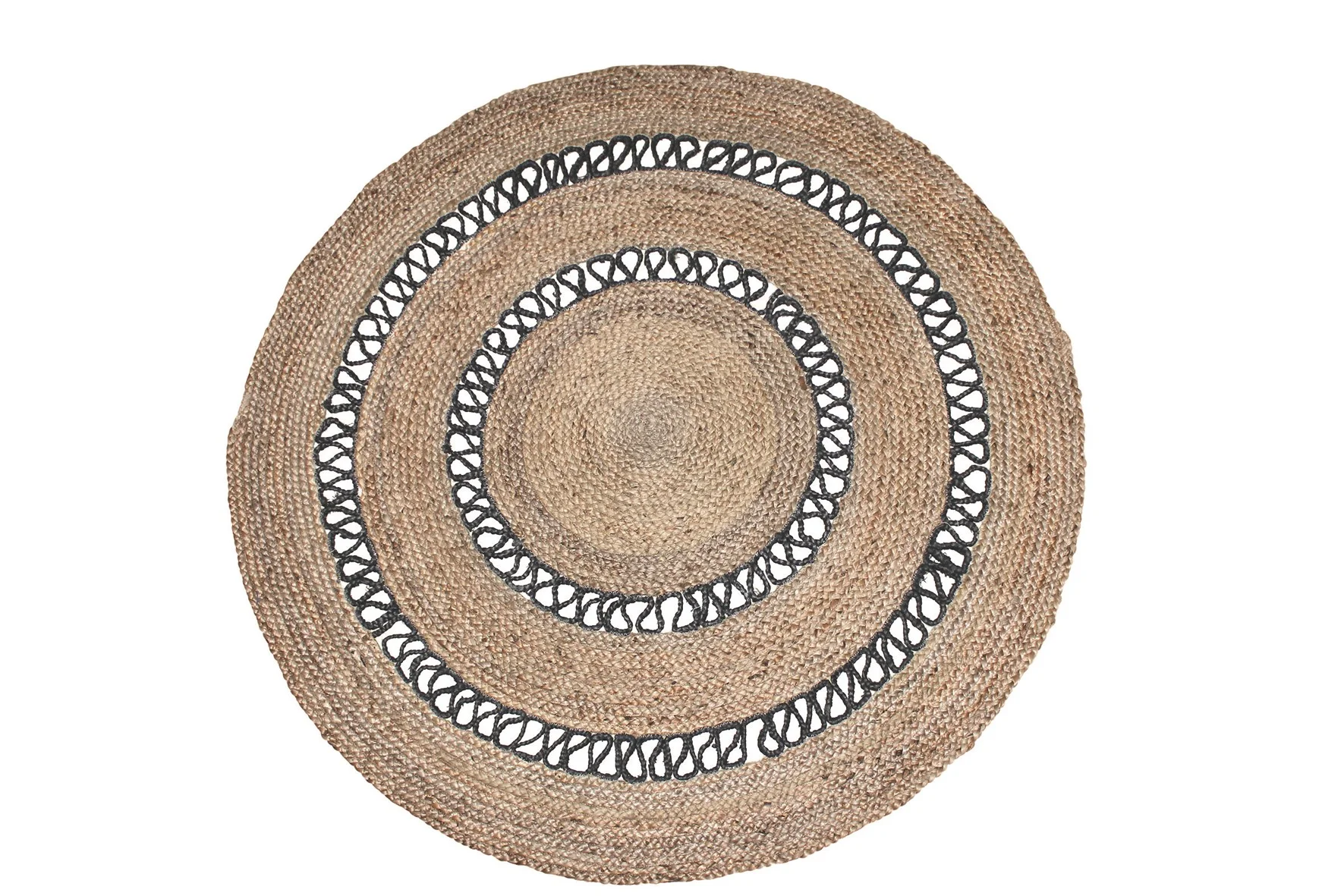 Φωτογραφία προϊόντος: ΧΑΛΙ ΓΙΟΥΤΑ PARMALA CHARCOAL- Klonaras Home Fashion 160cm - Στρογγυλό