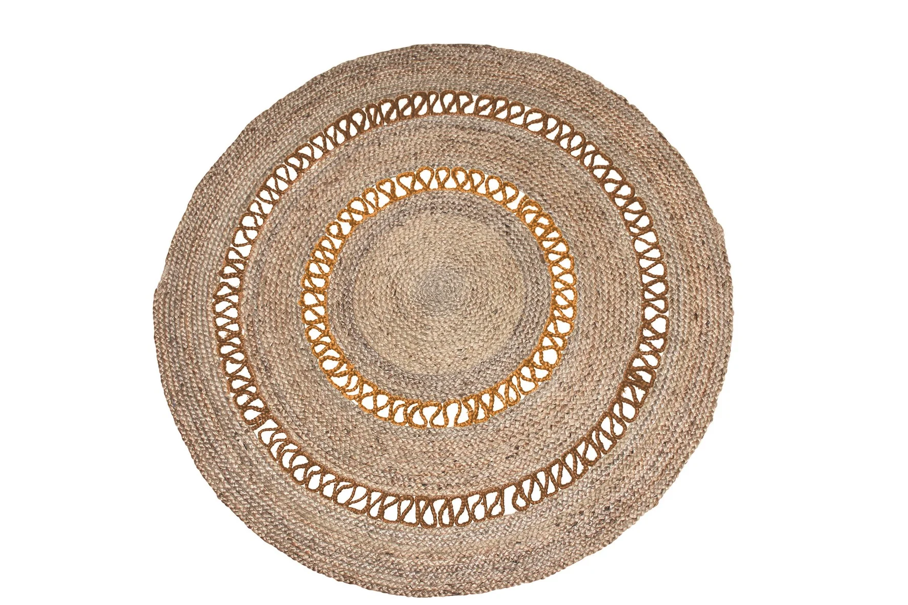 Φωτογραφία προϊόντος: ΧΑΛΙ ΓΙΟΥΤΑ PARMALA GOLD- Klonaras Home Fashion 160cm - Στρογγυλό