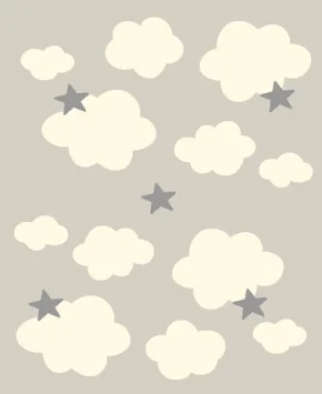 Φωτογραφία προϊόντος: ΧΑΛΙ ΠΑΙΔΙΚΟ LOLLIPOPS NEW 4180/E GREY CLOUDS- Klonaras Home Fashion 080cmx150cmoval