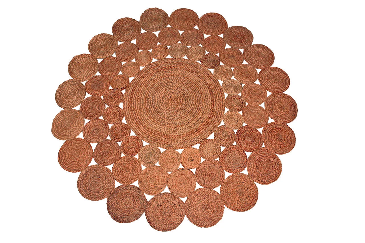 Φωτογραφία προϊόντος: ΧΑΛΙ ΓΙΟΥΤΑ SPOLETO RUST- Klonaras Home Fashion 160cm - Στρογγυλό