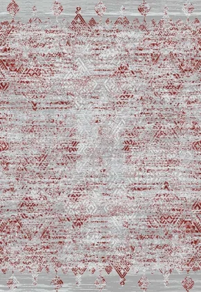 Φωτογραφία προϊόντος: ΧΑΛΙ SHINY VELVET 6045/Light Grey Red - Klonaras Home Fashion 200cmx290cm