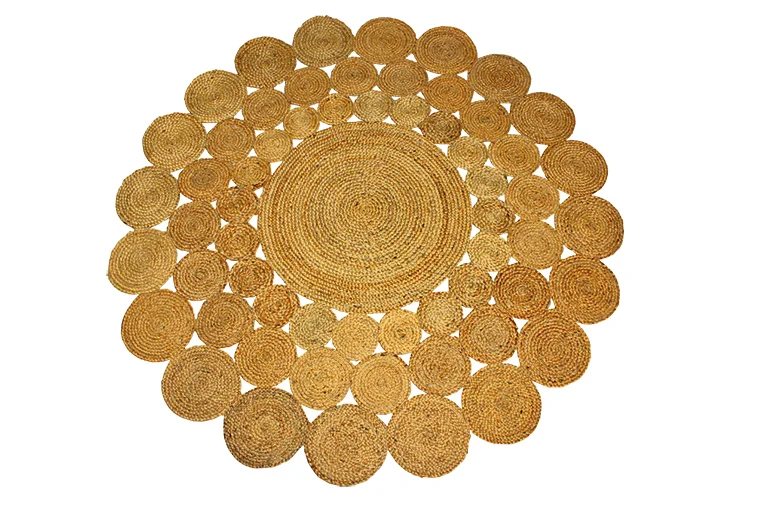Φωτογραφία προϊόντος: ΧΑΛΙ ΓΙΟΥΤΑ SPOLETO MUSTARD- Klonaras Home Fashion 160εκ - Στρόγγυλο