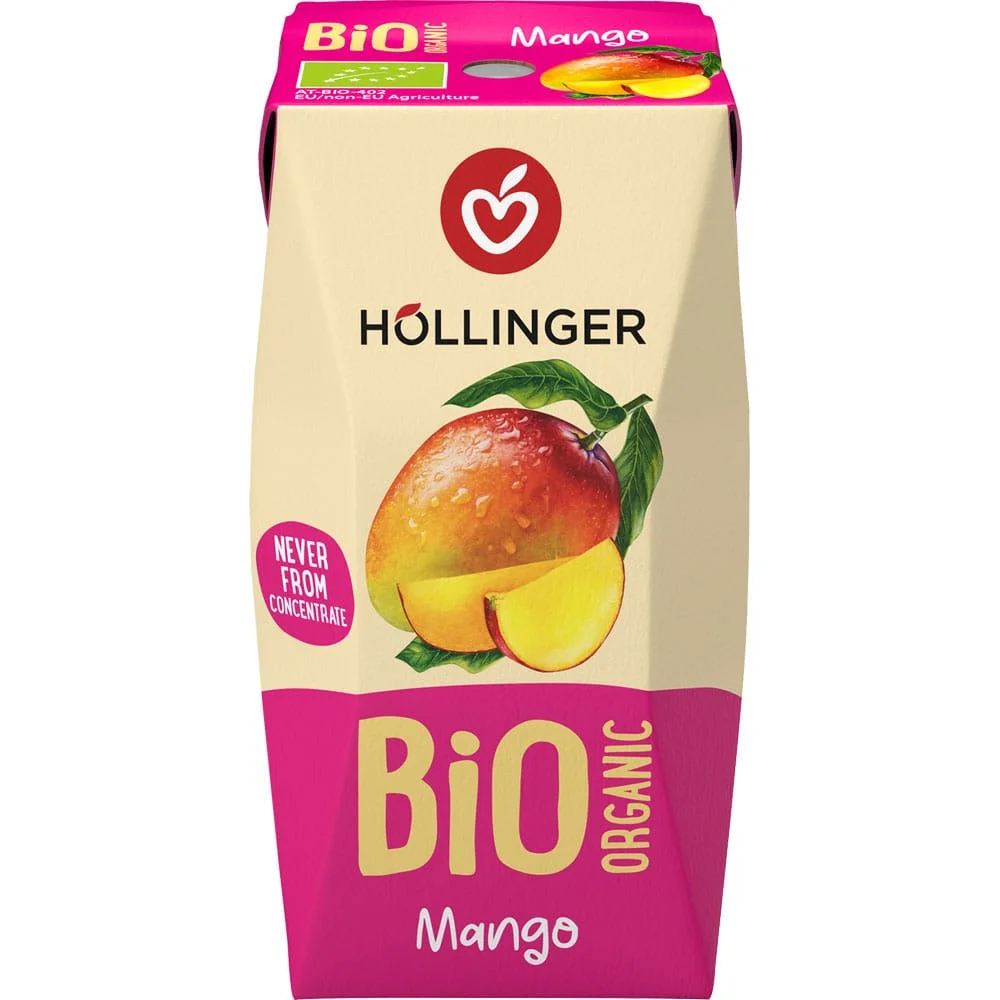 Φωτογραφία προϊόντος: Χυμός Mango 200ml Hollinger Βιολογικός Χυμός Μάνγκο 221030588 Βιολογικό προϊόν