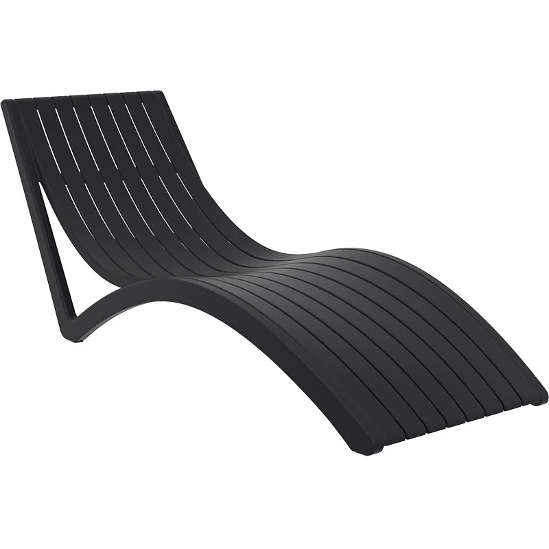 Φωτογραφία προϊόντος: Siesta Ξαπλώστρα SLIM Black PP 72x180x70cm