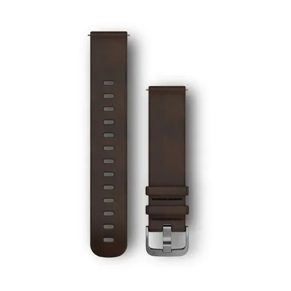 Φωτογραφία προϊόντος: GR Garmin Quick Release Dark Brown Leather Band for vivomove HR έως 12 άτοκες δόσεις ή 24 δόσεις