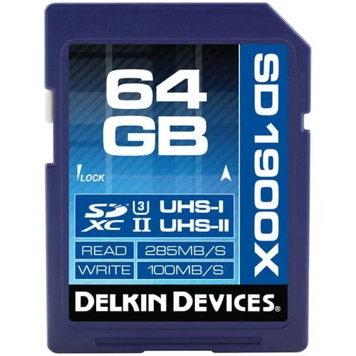 Φωτογραφία προϊόντος: GR Delkin 1900x 64GB SDXC UHS-II 285MB/S V60 έως 12 άτοκες δόσεις ή 24 δόσεις
