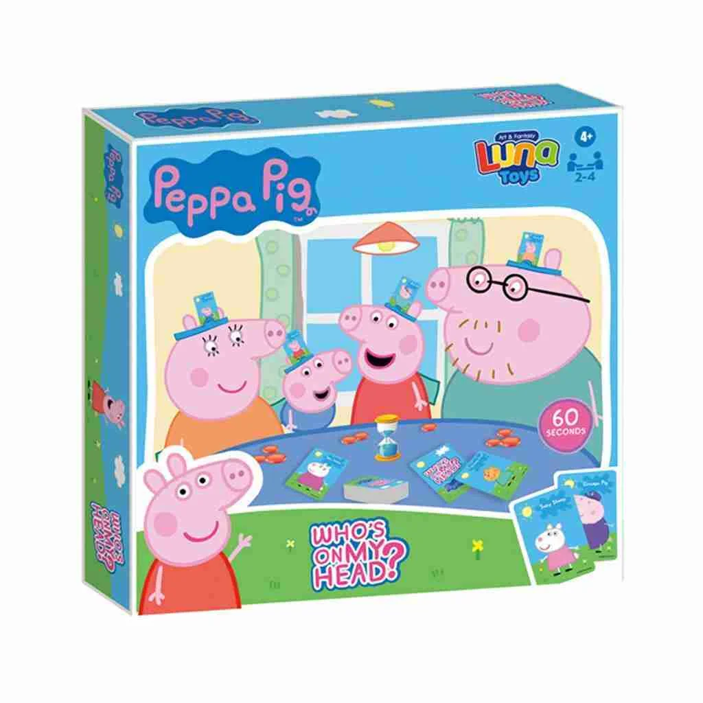 Φωτογραφία προϊόντος: Luna Toys Ποιος είναι στο κεφάλι Peppa Pig 27x4x26 εκ.