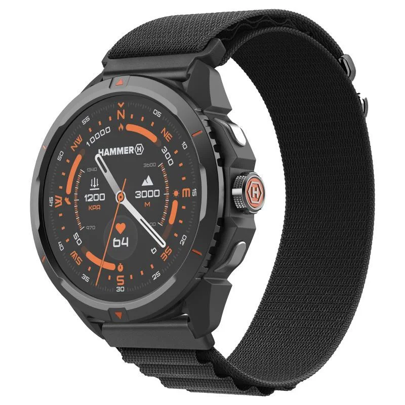 Φωτογραφία προϊόντος: Smartwatch Hammer Watch 2 1.5" Μαύρο-Πορτοκαλί N71218