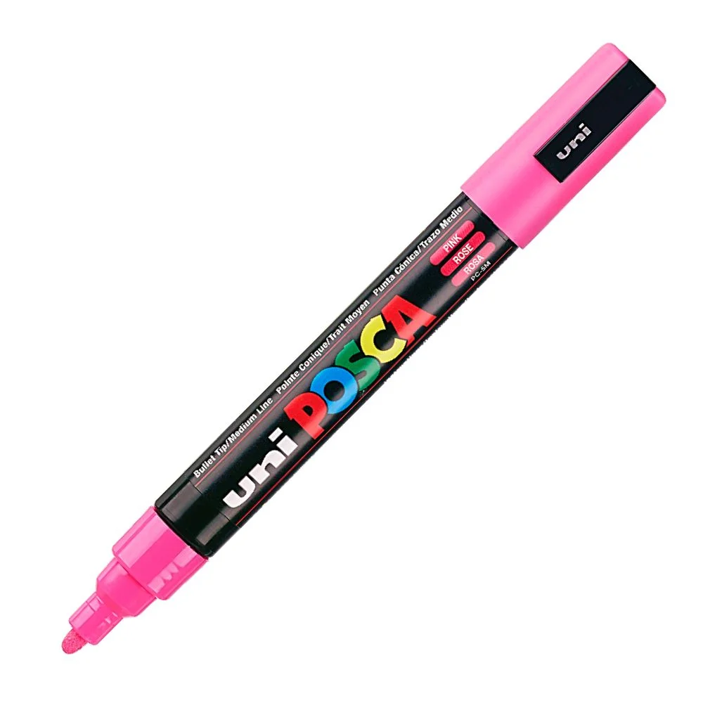 Φωτογραφία προϊόντος: Uni-Posca Μαρκαδόρος Posca PC-5M Pink Uni-Ball