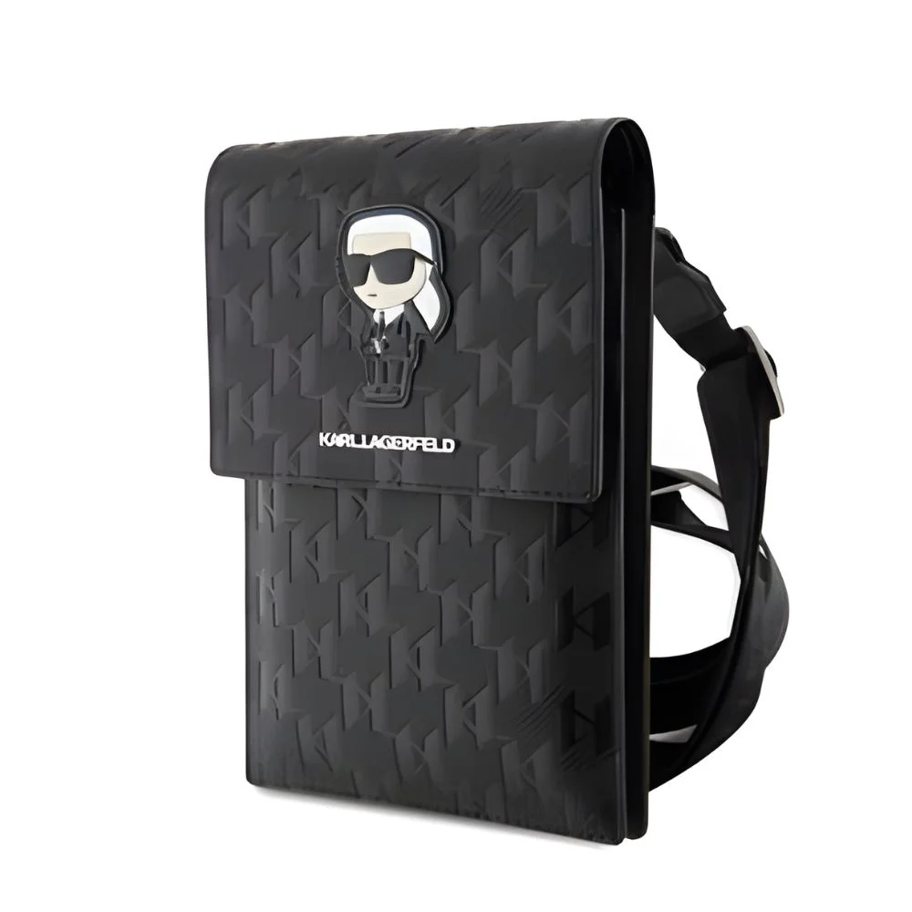 Φωτογραφία προϊόντος: Karl Lagerfeld Θήκη Κινητού - Πορτοφόλι Saffiano Monogram Ikonik NFT Black