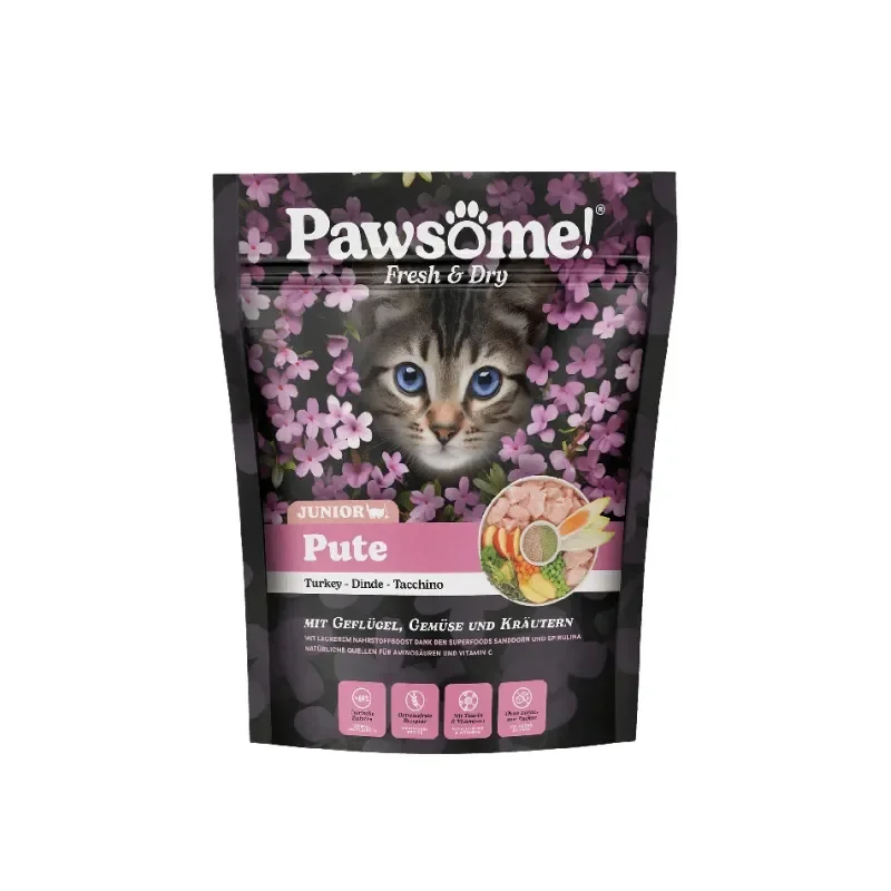Φωτογραφία προϊόντος: Pawsome Kitten Fresh & Dry Γαλοπούλα 750gr