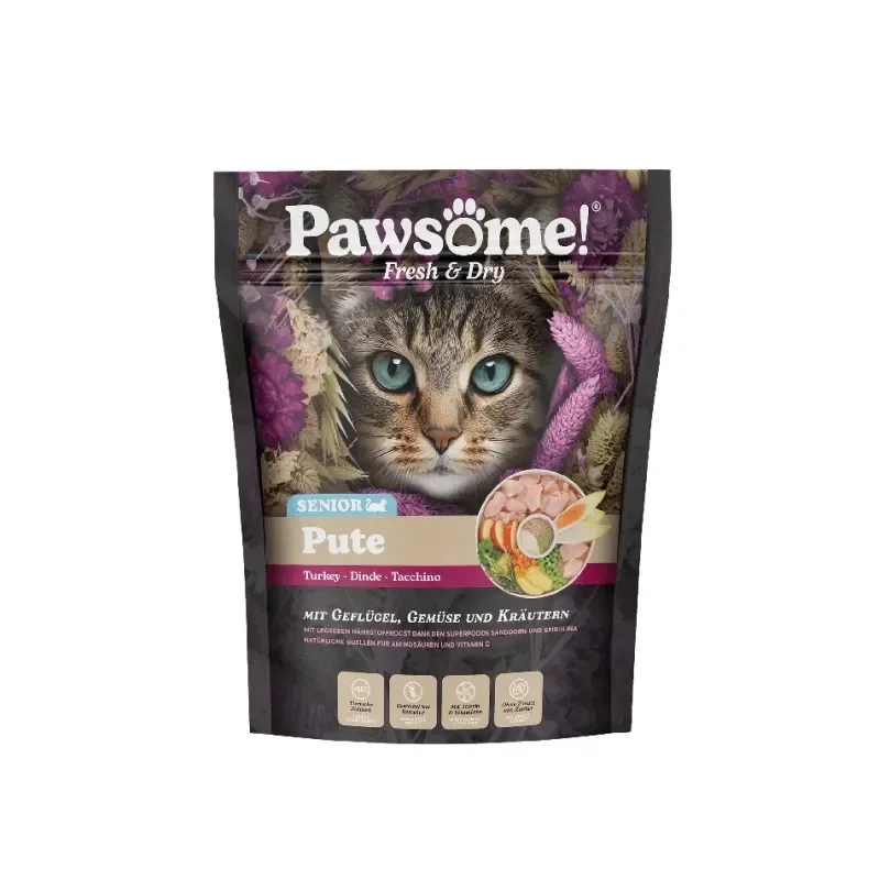 Φωτογραφία προϊόντος: Pawsome Senior Fresh & Dry Γαλοπούλα 750gr