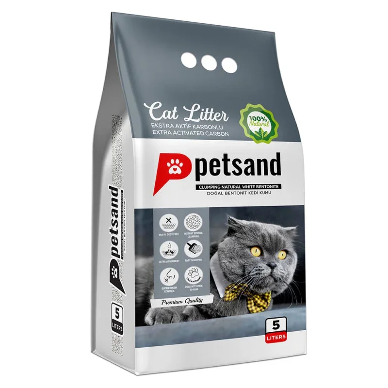 Φωτογραφία προϊόντος: Petsand Άμμος Γάτας Carbon 5lt