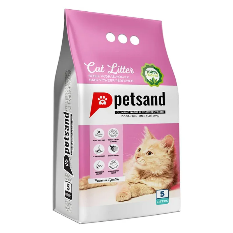 Φωτογραφία προϊόντος: Petsand Άμμος Γάτας Baby Powder 5lt