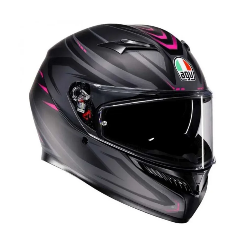 Φωτογραφία προϊόντος: ΚΡΑΝΟΣ FULL FACE K3 MPLK SYTH MATT BLACK/PINK ECE 22.06 | AGV