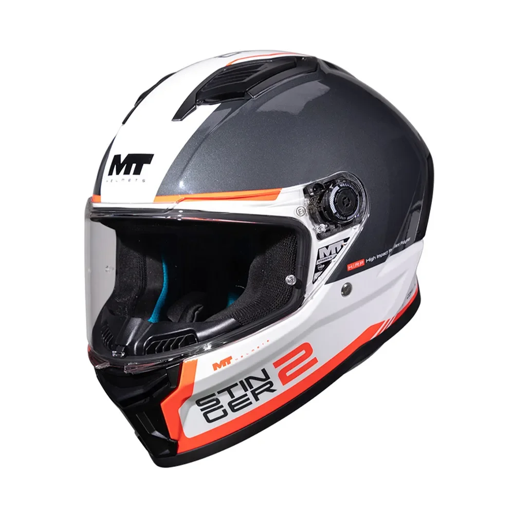 Φωτογραφία προϊόντος: ΚΡΑΝΟΣ FULL FACE STINGER 2 CORE A5 BLACK/WHITE/RED GLOSS ECE 22.06 | MT