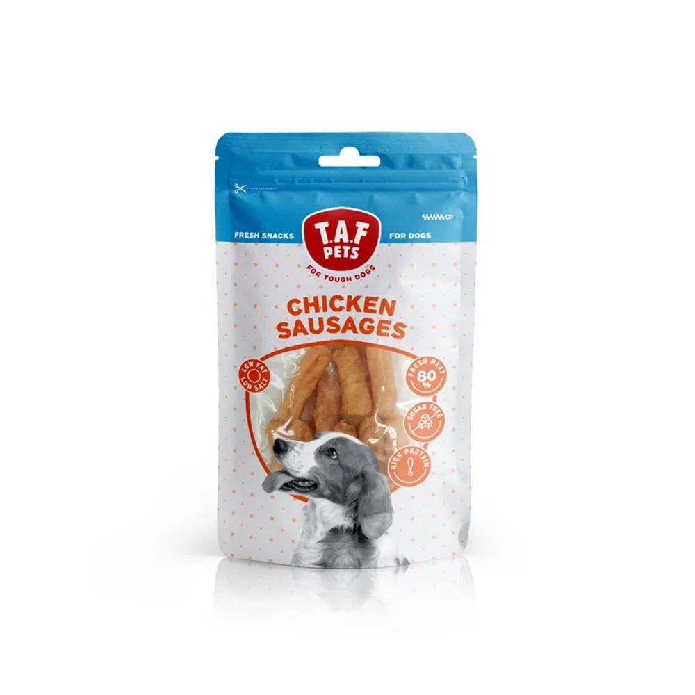 Φωτογραφία προϊόντος: Taf Pets T.A.F Pets Chicken Sausages με γεύση Κοτόπουλο 75gr