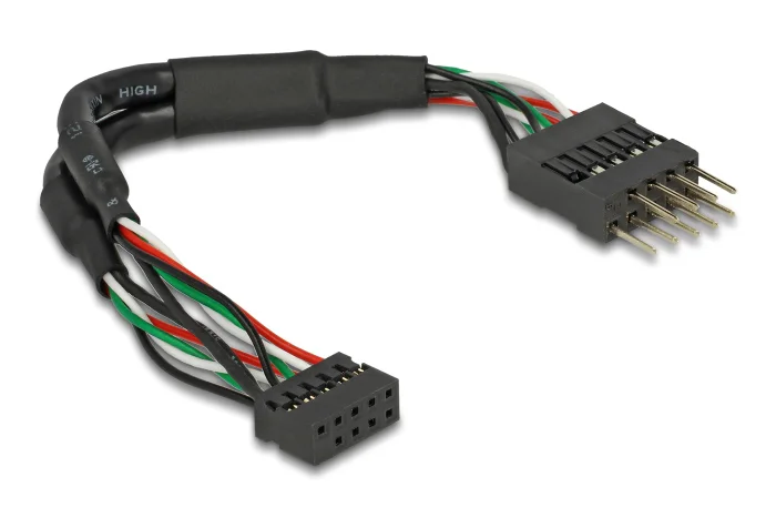 Φωτογραφία προϊόντος: DELOCK καλώδιο USB 2.0 10-pin 2mm σε 2.54mm 41977, 480 Mbps, 12cm