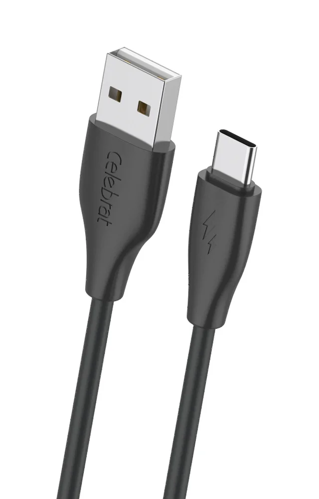 Φωτογραφία προϊόντος: CELEBRAT καλώδιο USB-C σε USB CB-31A, 3A, 480Mbps, 1m, μαύρο
