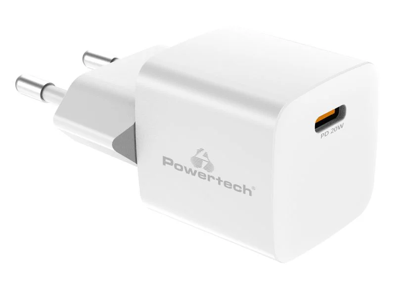 Φωτογραφία προϊόντος: POWERTECH φορτιστής τοίχου PT-1223, USB-C, 20W, λευκός