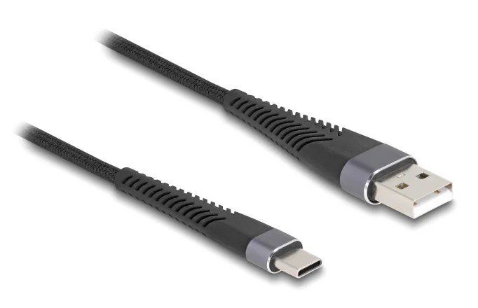 Φωτογραφία προϊόντος: DELOCK καλώδιο USB σε USB-C 81122, 60W, 480Mbps, 2m, μαύρο