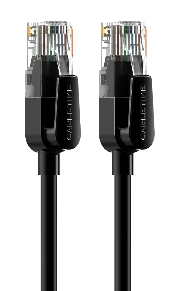 Φωτογραφία προϊόντος: CABLETIME καλώδιο δικτύου CT-CAT6U, CAT 6 UTP, 250 MHz, CCA, 2m, μαύρο