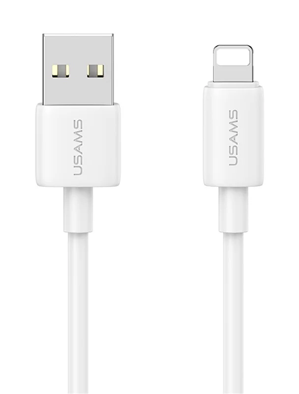 Φωτογραφία προϊόντος: USAMS καλώδιο Lightning σε USB US-SJ709, 2.4A, 480Mbps, 1m, λευκό