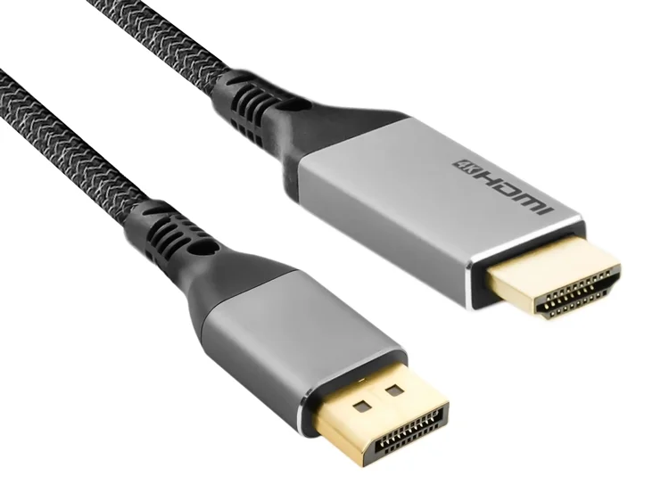 Φωτογραφία προϊόντος: POWERTECH καλώδιο DisplayPort σε HDMI CAB-DP069, 4K/30Hz, 1.5m, μαύρο