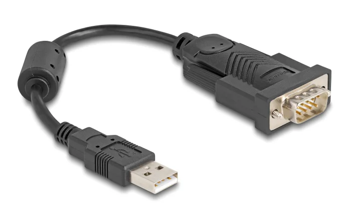 Φωτογραφία προϊόντος: DELOCK αντάπορας USB σε RS-232 64276, 460.8Kbps, 0.25m, μαύρος