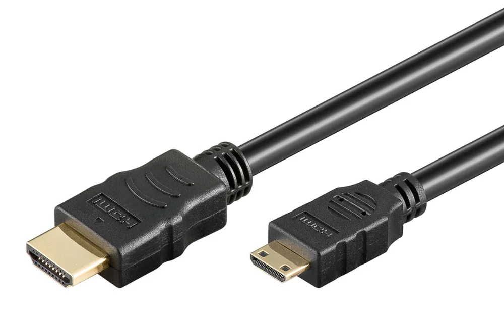 Φωτογραφία προϊόντος: GOOBAY καλώδιο mini HDMI σε HDMI 74082 με Ethernet, 4K/60Hz, 18 Gbps, 1.5m, μαύρο