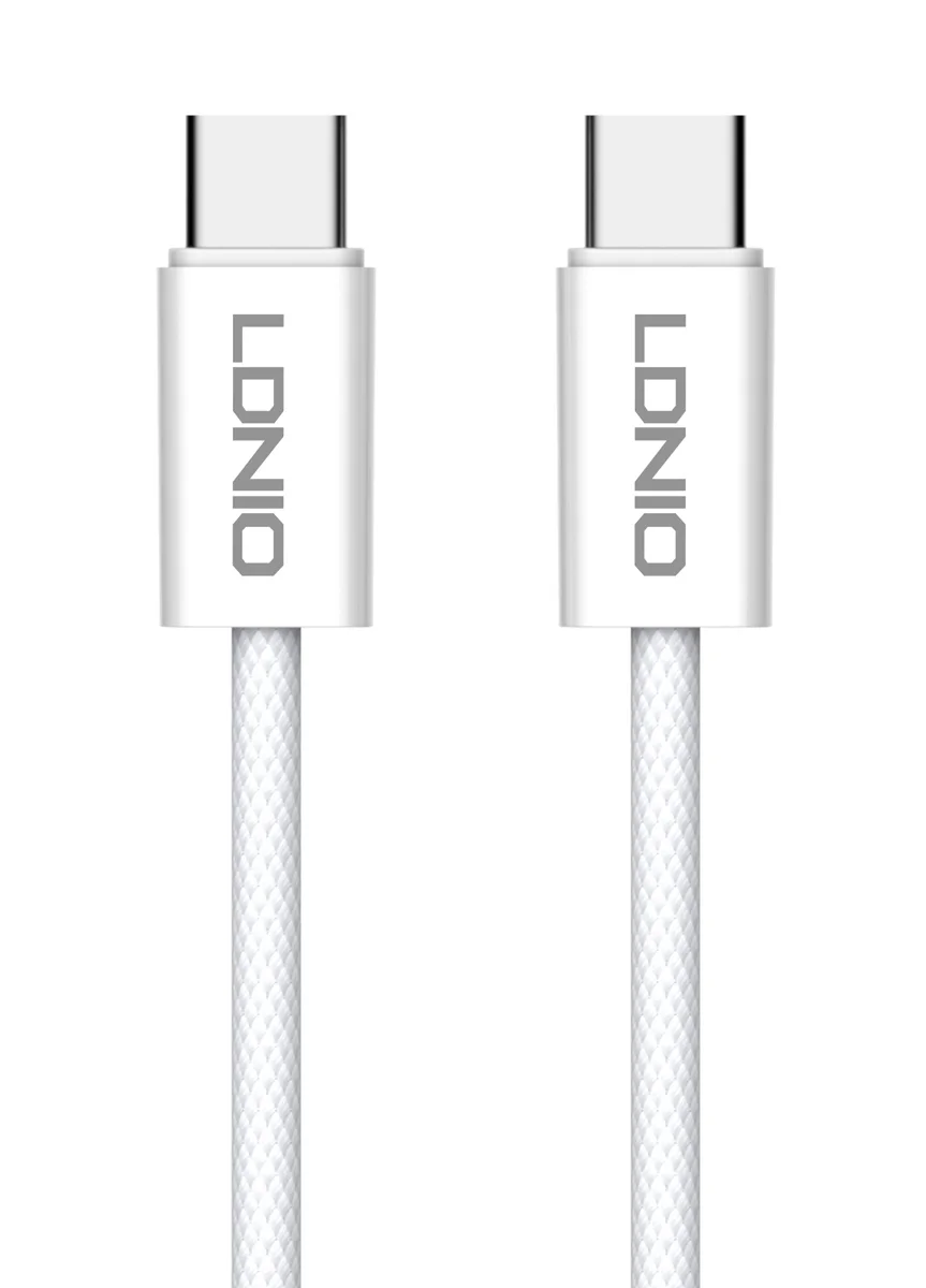 Φωτογραφία προϊόντος: LDNIO καλώδιο USB-C LC901C, 65W PD, 480Mbps, 1m, λευκό