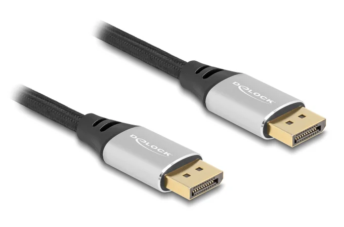 Φωτογραφία προϊόντος: DELOCK καλώδιο DisplayPort 2.1 80634, 16K/60Hz, 40 Gbps, 2m, μαύρο