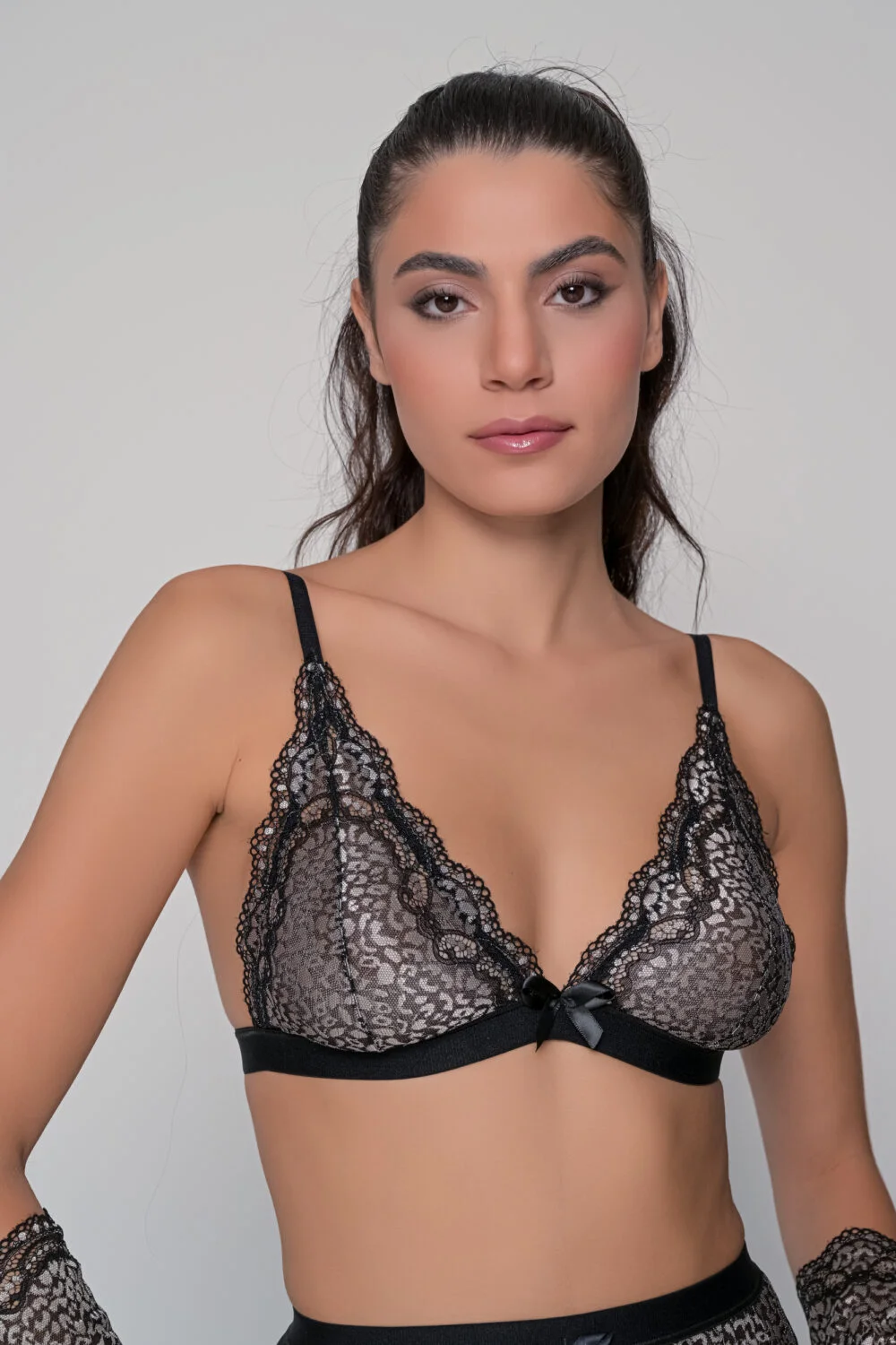 Φωτογραφία προϊόντος: Milena By Paris Δαντελένιο Σουτιέν Τριγωνάκι - Ασημί