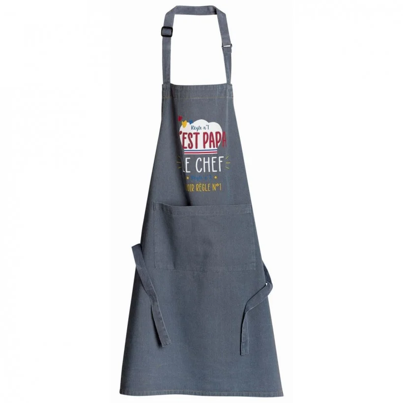 Φωτογραφία προϊόντος: ΠΟΔΙΑ ΚΟΥΖΙΝΑΣ WINKLER CHEF PAPA PEPS JEANS 72x90 100% ΒΑΜΒΑΚΙ
