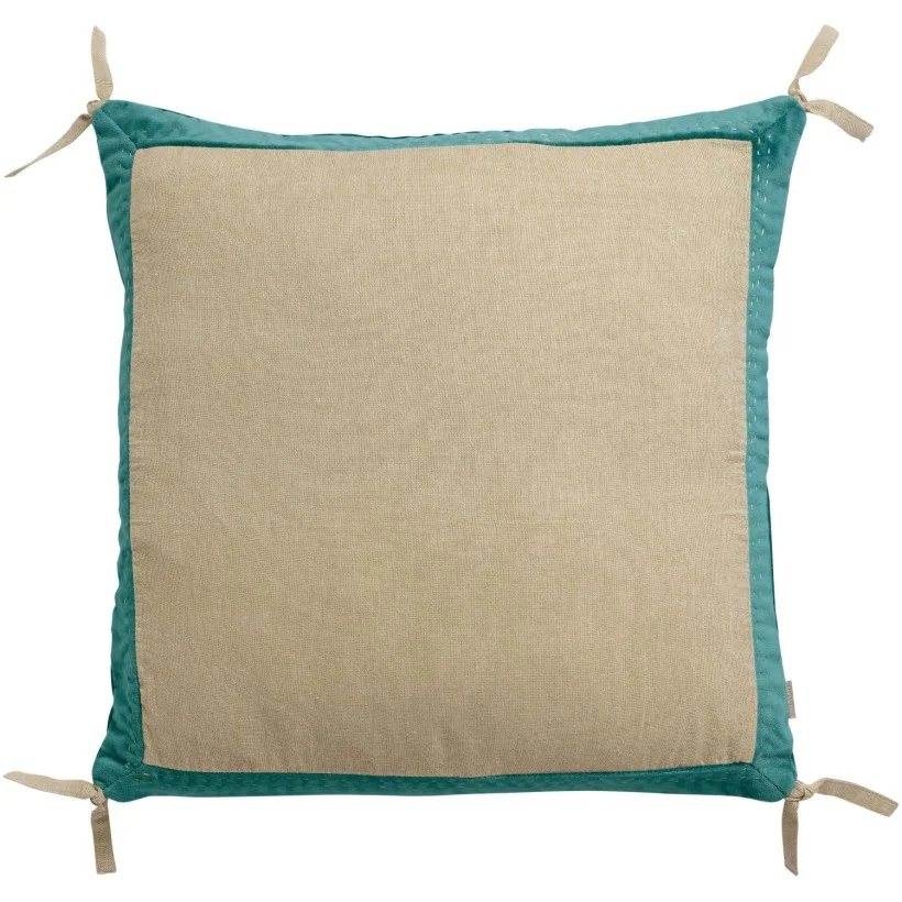 Φωτογραφία προϊόντος: ΜΑΞΙΛΑΡΙ VIVARAISE ELISE CHAMBRAY VERT DE GRIS 45X45 100% ΒΑΜΒΑΚΙ