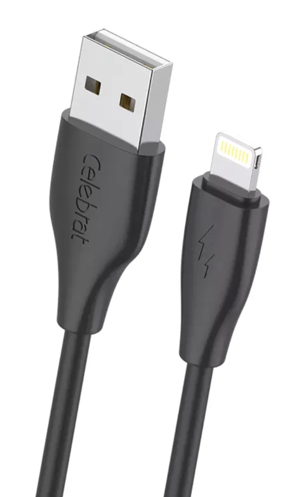 Φωτογραφία προϊόντος: CELEBRAT καλώδιο Lightning σε USB CB-31, 3A, 480Mbps, 1m, μαύρο