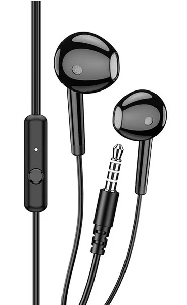 Φωτογραφία προϊόντος: KAKUSIGA earphones με μικρόφωνο KSC-1301, 3.5mm σύνδεση, 14mm, 1.1m, μαύρα