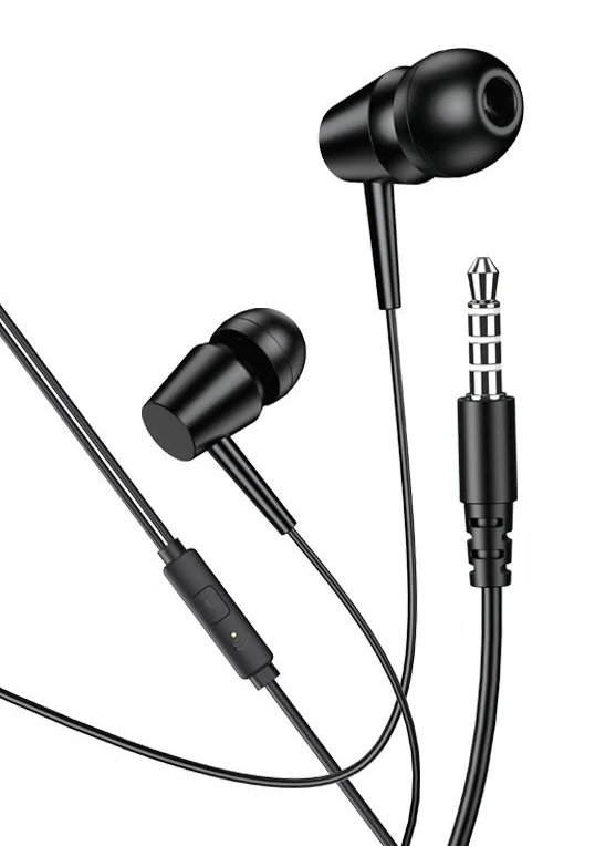 Φωτογραφία προϊόντος: KAKUSIGA earphones με μικρόφωνο KSC-1303, 3.5mm σύνδεση, 10mm, 1.1m, μαύρα