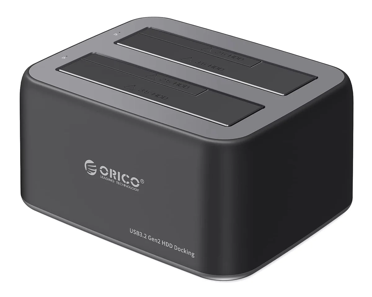 Φωτογραφία προϊόντος: ORICO docking station για 2.5" ή 3.5" SATA HDD/SSD 6829C3-V1, 2 θέσεων, 5Gbps, μαύρο